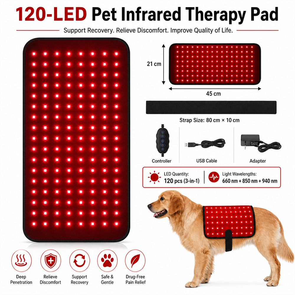 LuckyU Pet Red Light Therapy Mat for Dogs & Cat