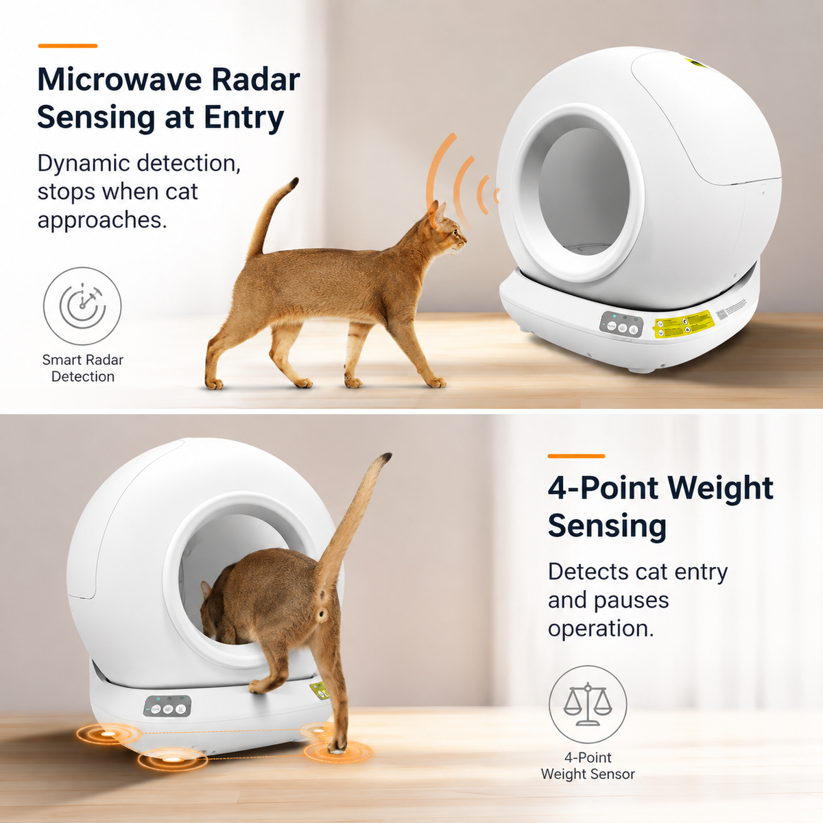 LuckyU Smart Self-Cleaning Litter Box