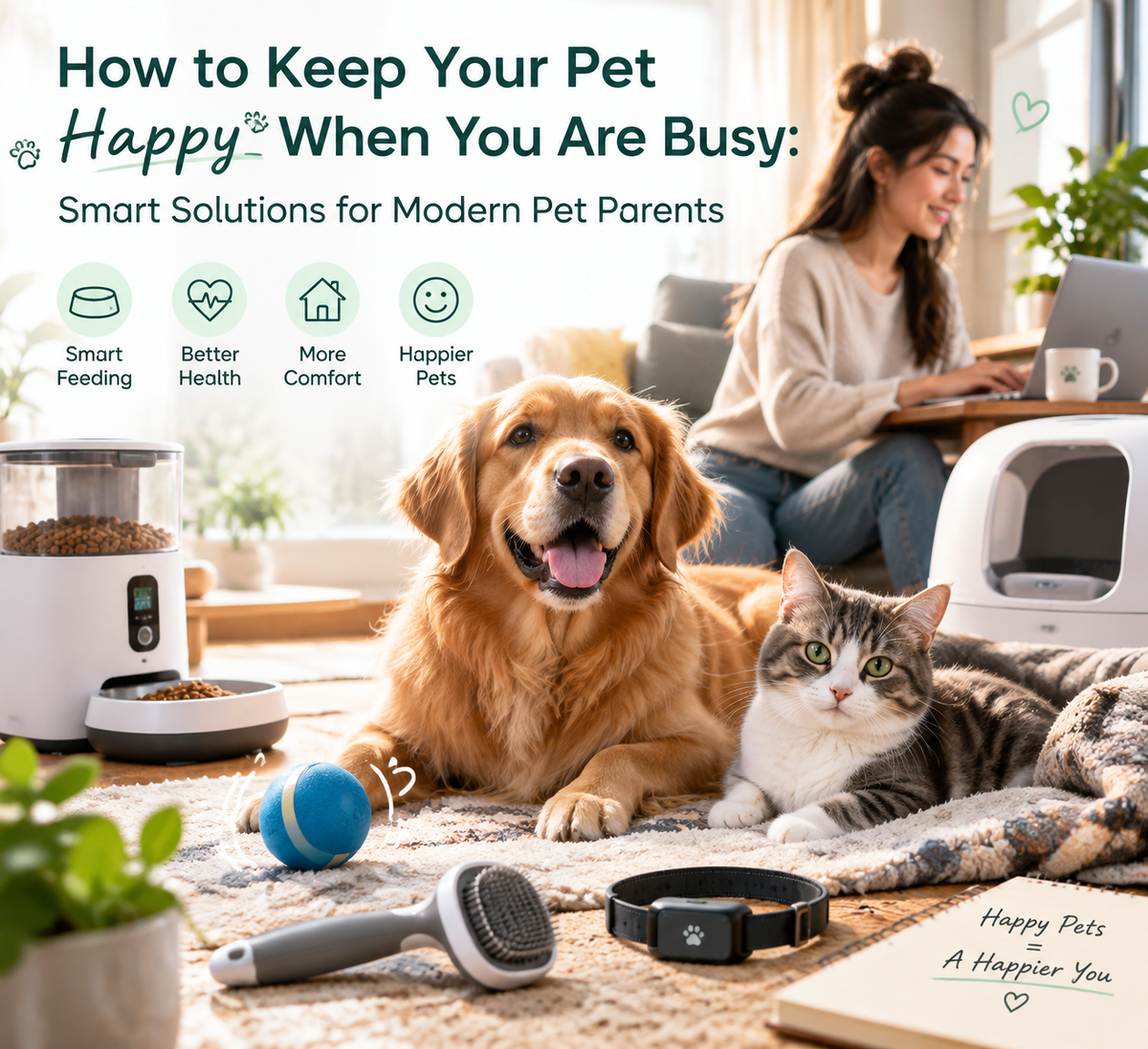 How to Keep Your Pet Happy When You Are Busy: Smart Solutions for Modern Pet Parents