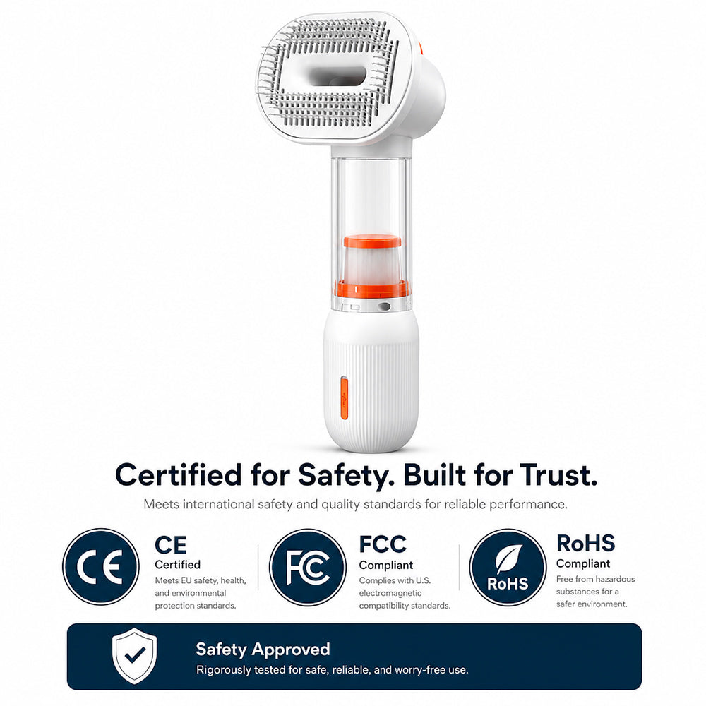 LuckyU 4-in-1 Smart Pet Grooming Brush