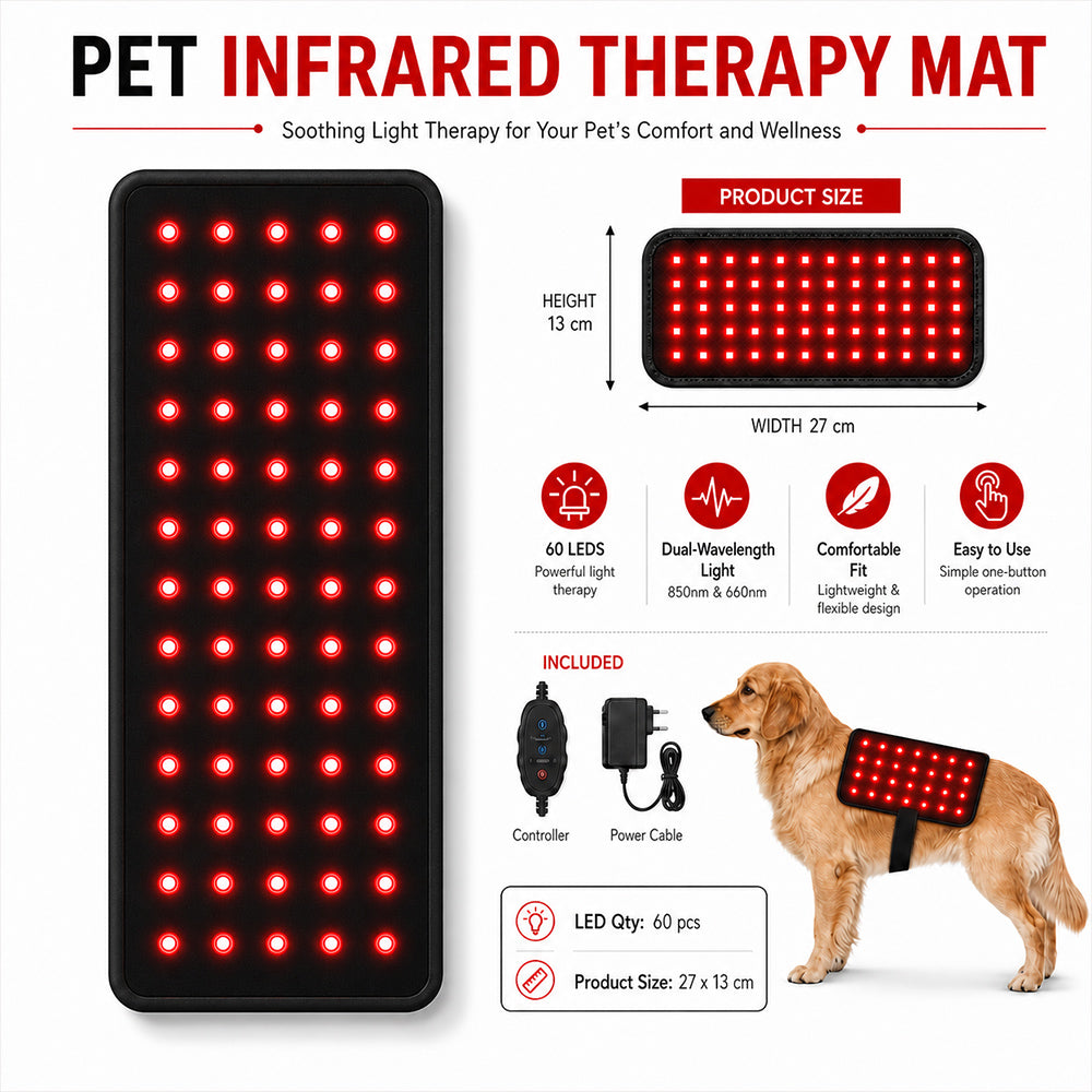 LuckyU Pet Red Light Therapy Mat for Dogs & Cat