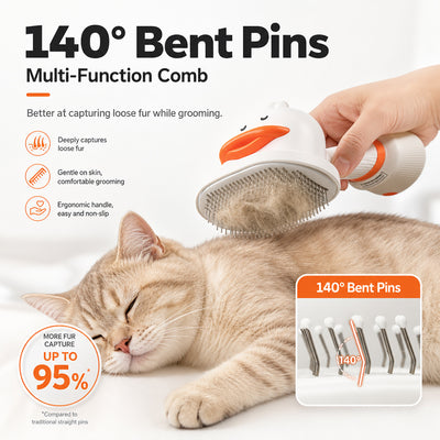 LuckyU 4-in-1 Smart Pet Grooming Brush
