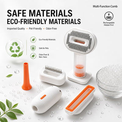 LuckyU 4-in-1 Smart Pet Grooming Brush