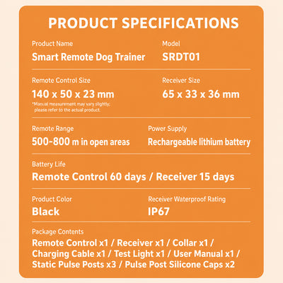 LuckyU Smart Dog Training Collar with Remote