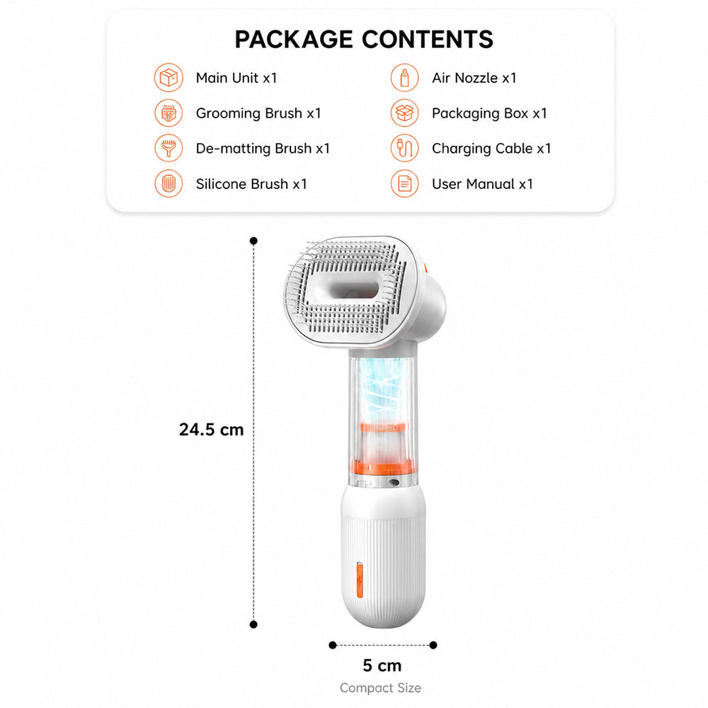 LuckyU 4-in-1 Smart Pet Grooming Brush