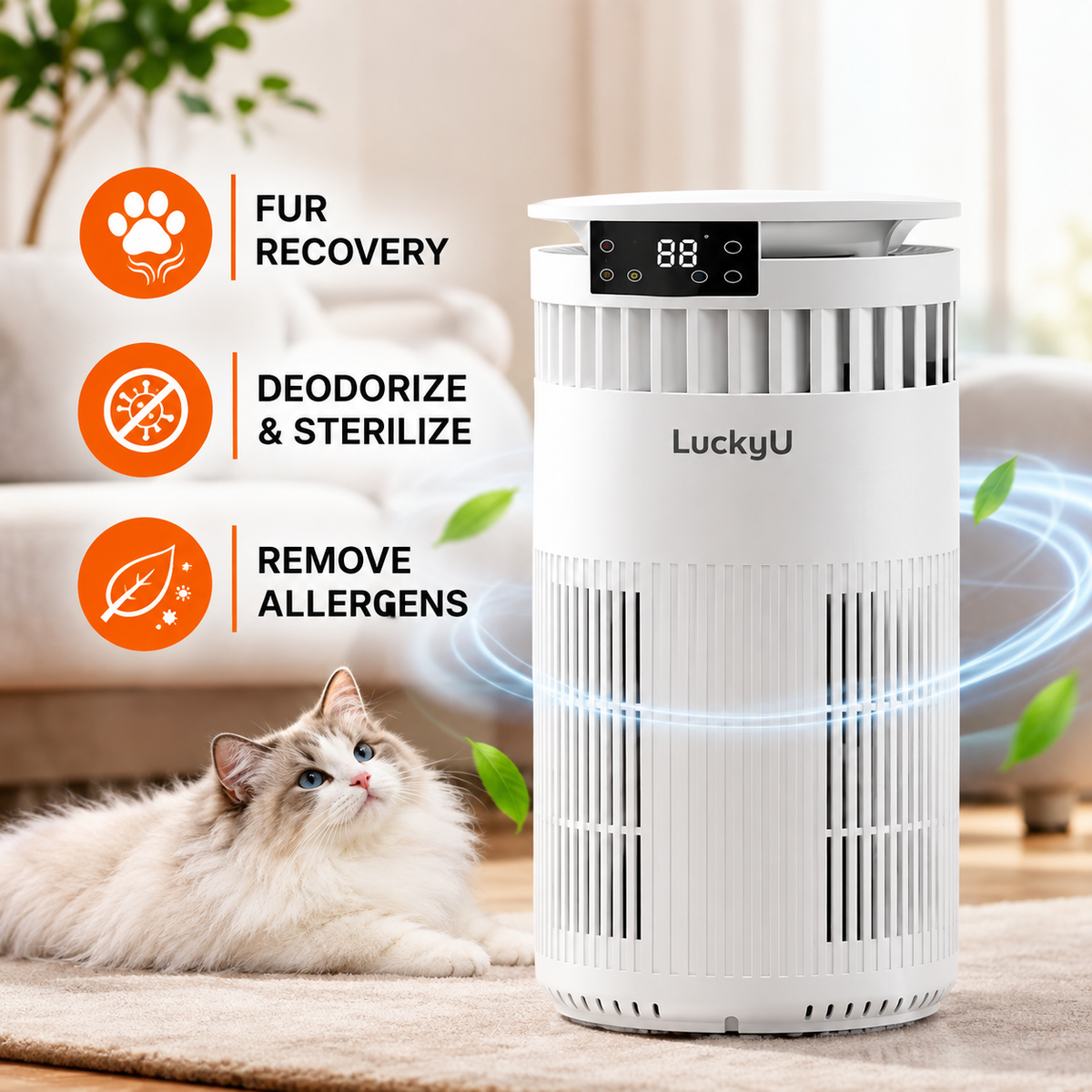 LuckyU Air Purifier Ultra-Quiet