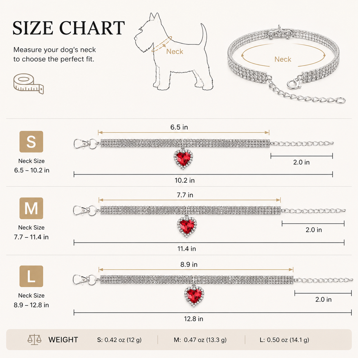 LuckyU Lab-Grown Diamond Collar