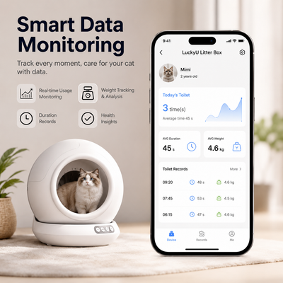 LuckyU Smart Self-Cleaning Litter Box